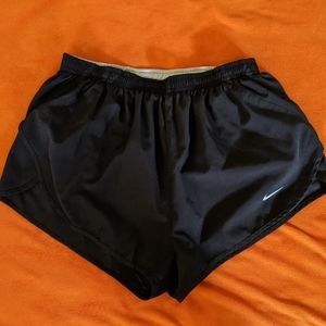 Men's Nike Split Running Shorts Black Medium